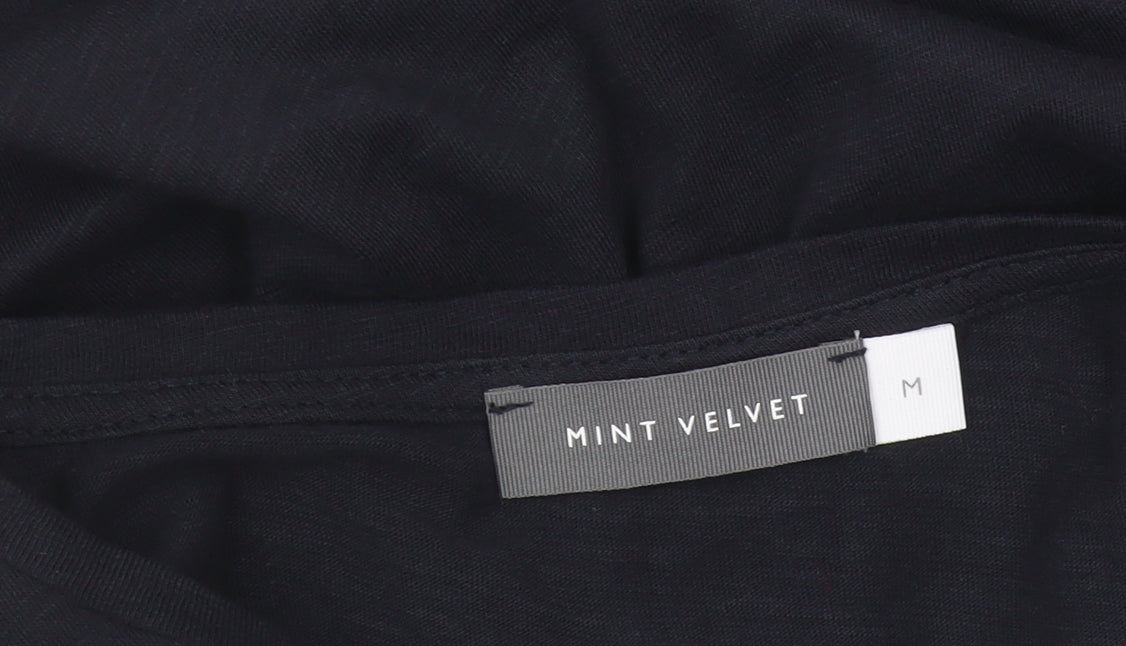 Mint Velvet Women's Black Basic T-Shirt, Size M