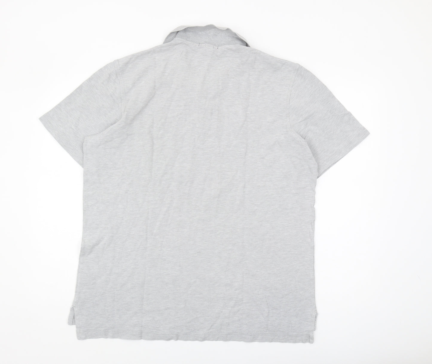 Lands' End Men's Grey Polo Shirt - Size L