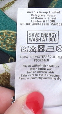 Dorothy Perkins Women's Geometric Bell Sleeve Top