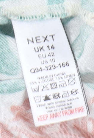 Next Women’s Multicoloured Slip Dress Size 14