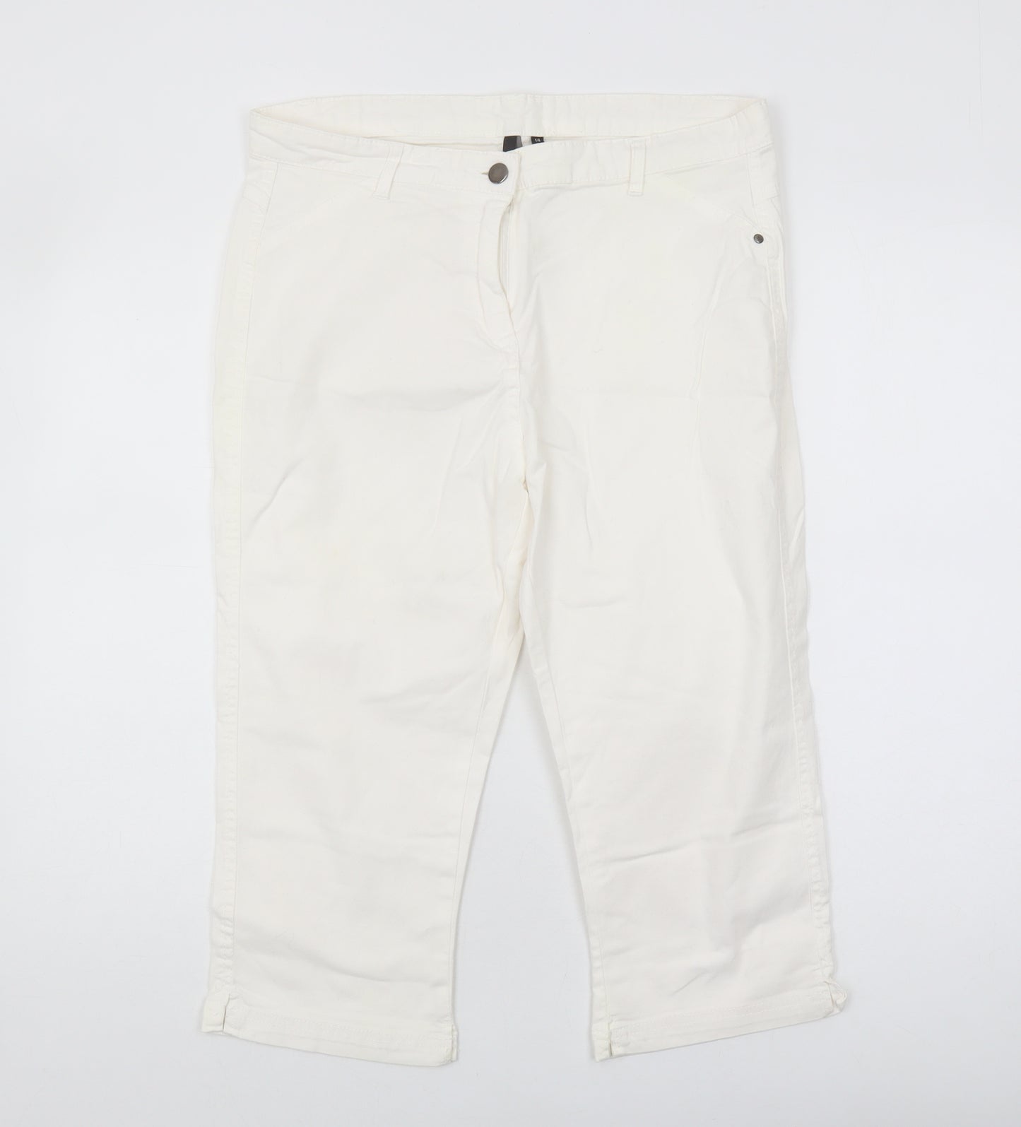 Intuition Women's White Chino Trousers Size 14