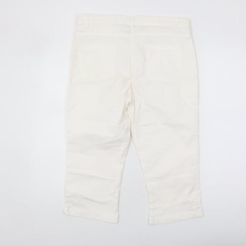 Intuition Women's White Chino Trousers Size 14