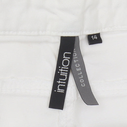 Intuition Women's White Chino Trousers Size 14