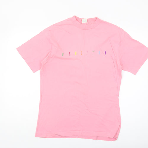 United Colors of Benetton Women's Pink T-Shirt S