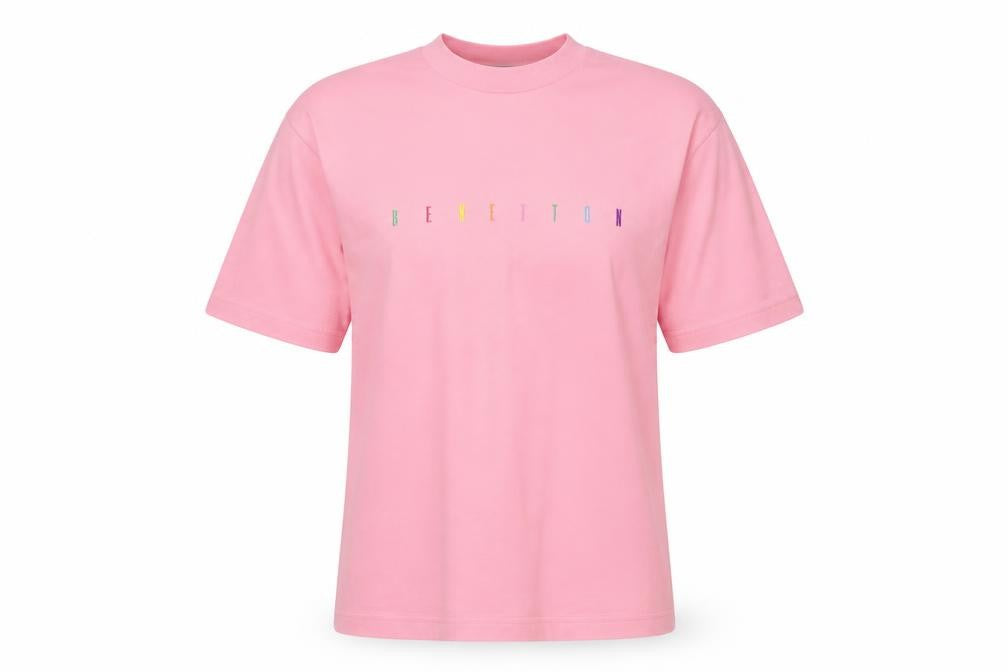 United Colors of Benetton Women's Pink T-Shirt S