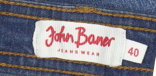 John Baner Women Blue Straight Jeans Size 12