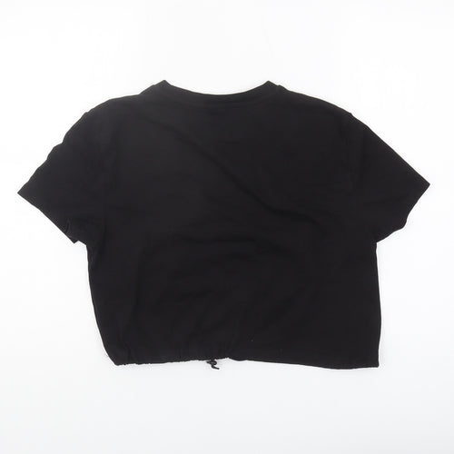 Urban Outfitters Women's Black Cropped T-Shirt M