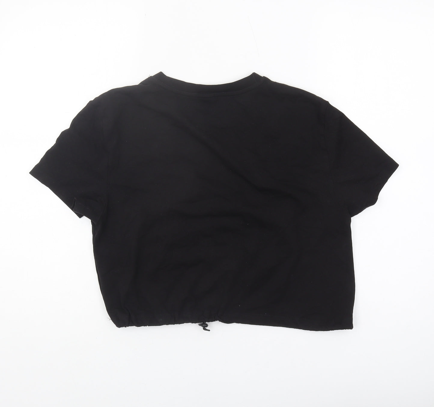 Urban Outfitters Women's Black Cropped T-Shirt M