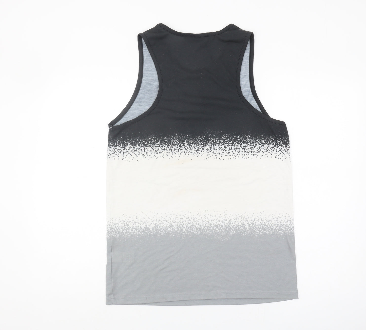 McKenzie Men’s Black Grey Sleeveless T-Shirt S