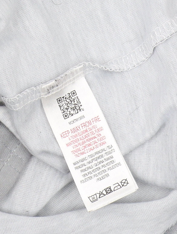 McKenzie Men’s Black Grey Sleeveless T-Shirt S