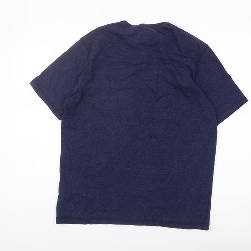 Marks and Spencer Blue Graphic Print T-Shirt, Men's Medium
