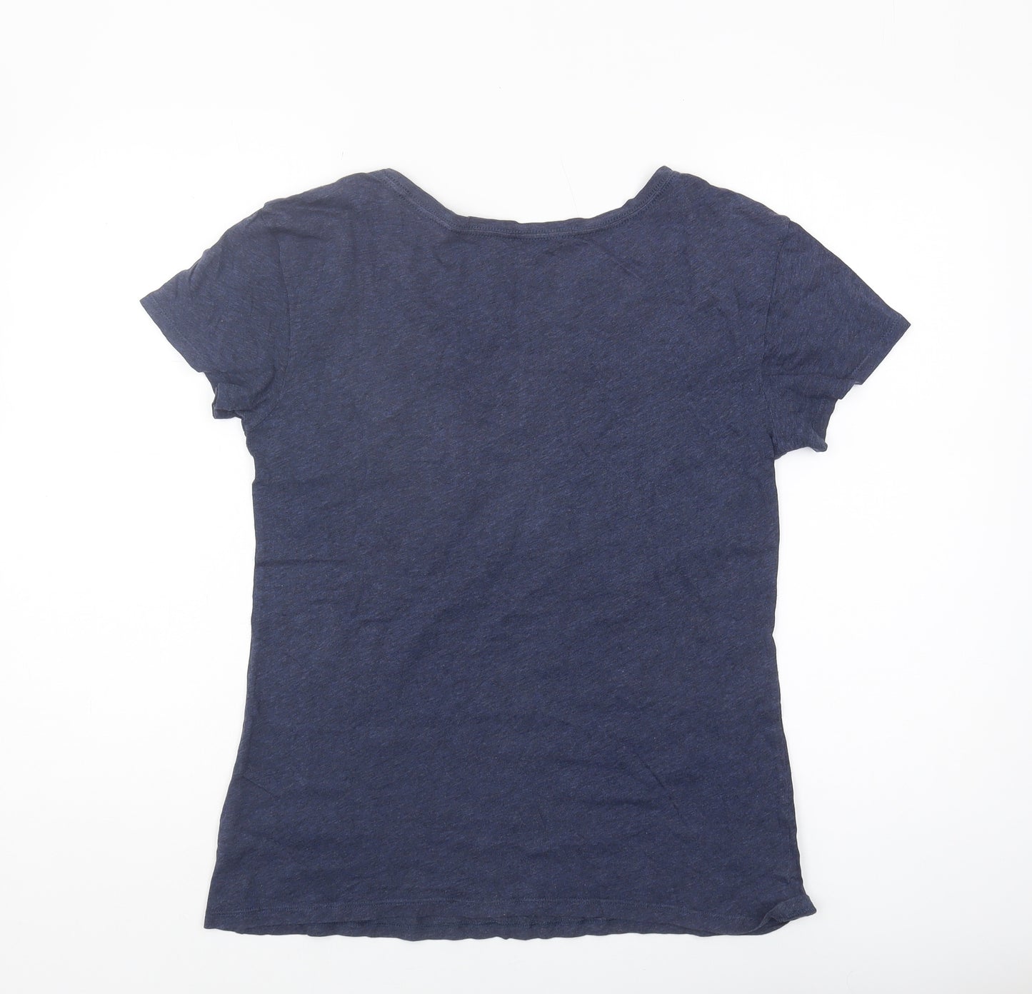Gap Women's Blue Basic T-Shirt, Size S, Round Neck