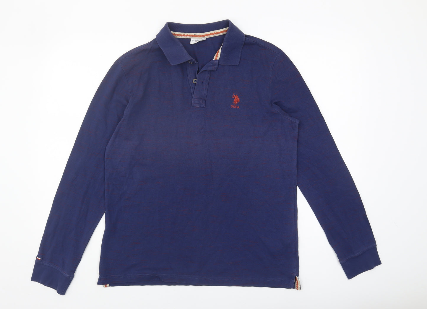 U.S. Polo Assn. Men's Blue Long Sleeve Polo M