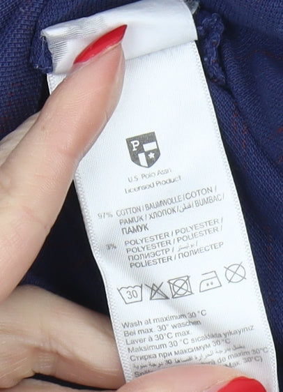U.S. Polo Assn. Men's Blue Long Sleeve Polo M