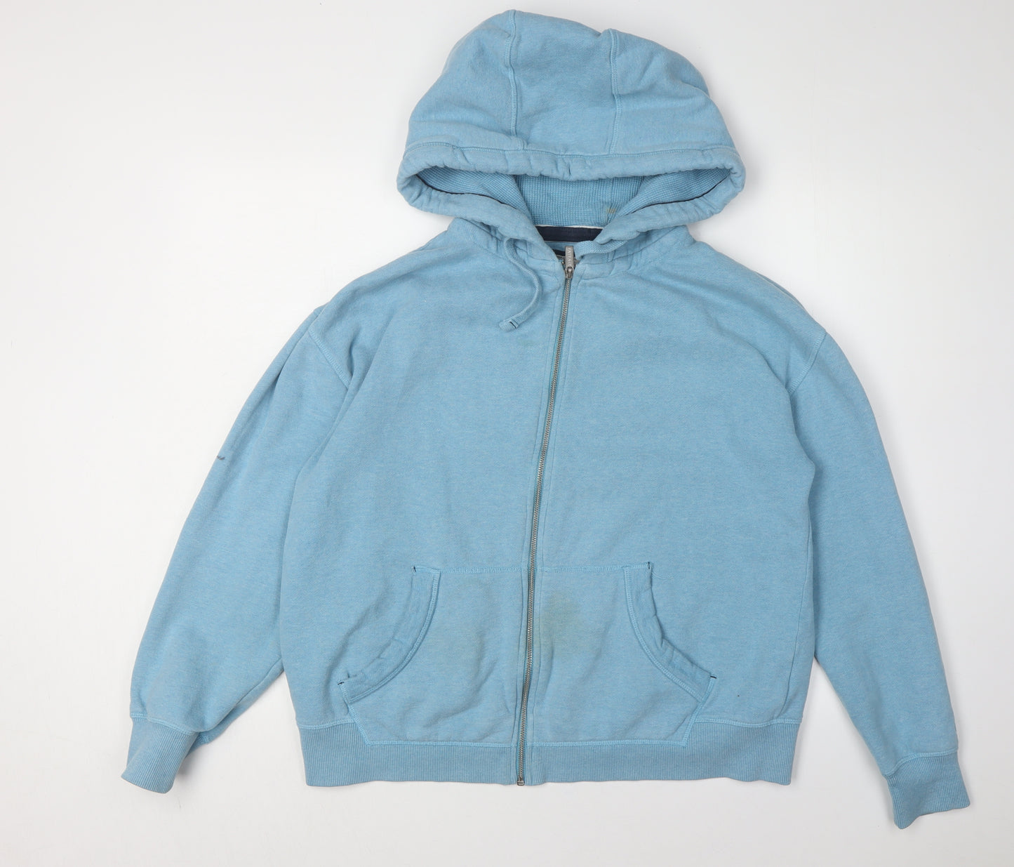 Fat Face Unisex Blue Full Zip Hoodie Size M