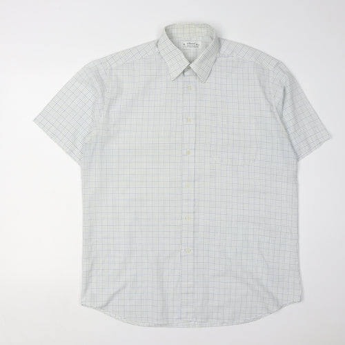 St Michael Men's Multicoloured Short Sleeve Casual Shirt