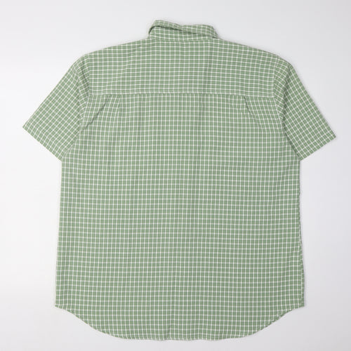 Joie de Vivre Women's Green Check Button-Up Shirt Size 18