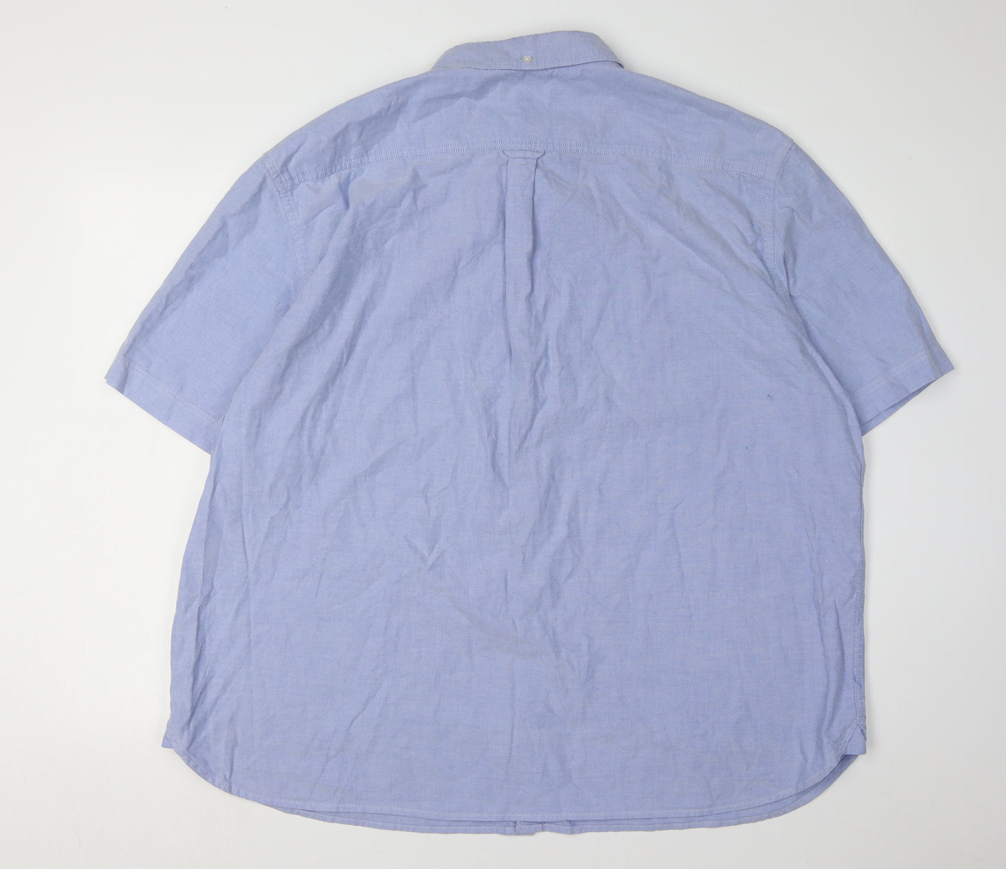 Marks & Spencer Men’s Blue 3XL Cotton Button-Up Shirt
