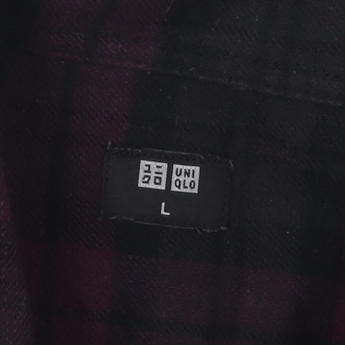 Uniqlo Men's Multicoloured Plaid Shirt L