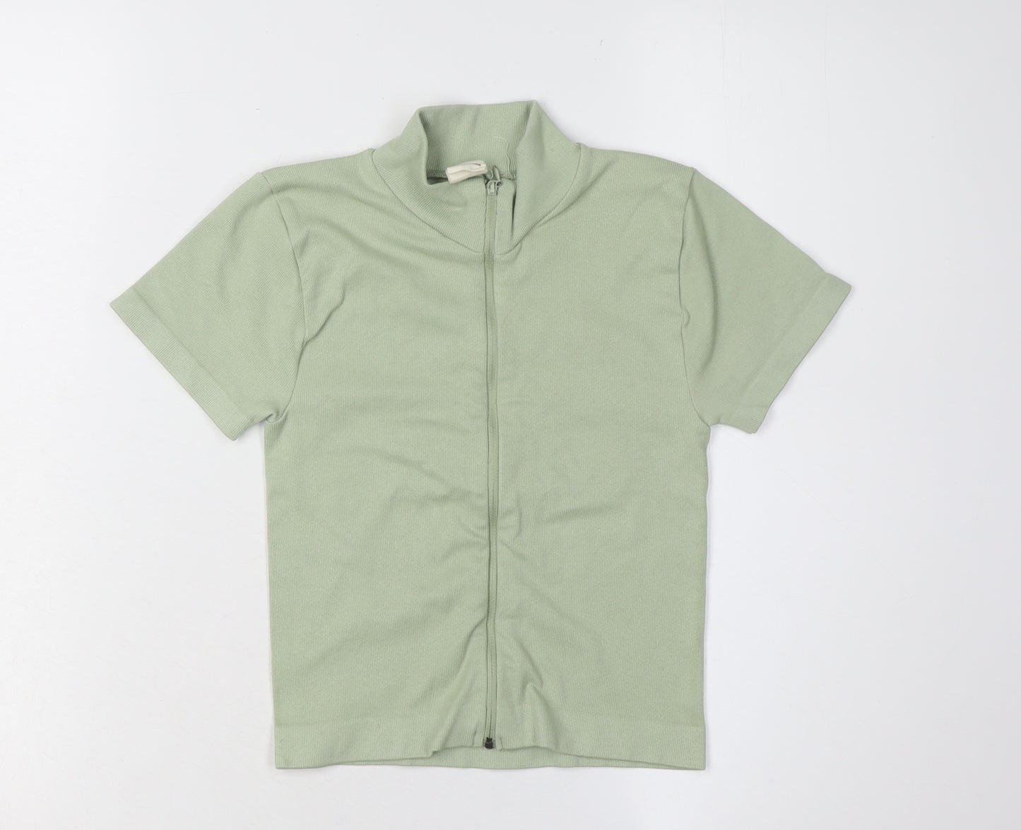 Urban Outfitters Women's Green Mock Neck Tee S