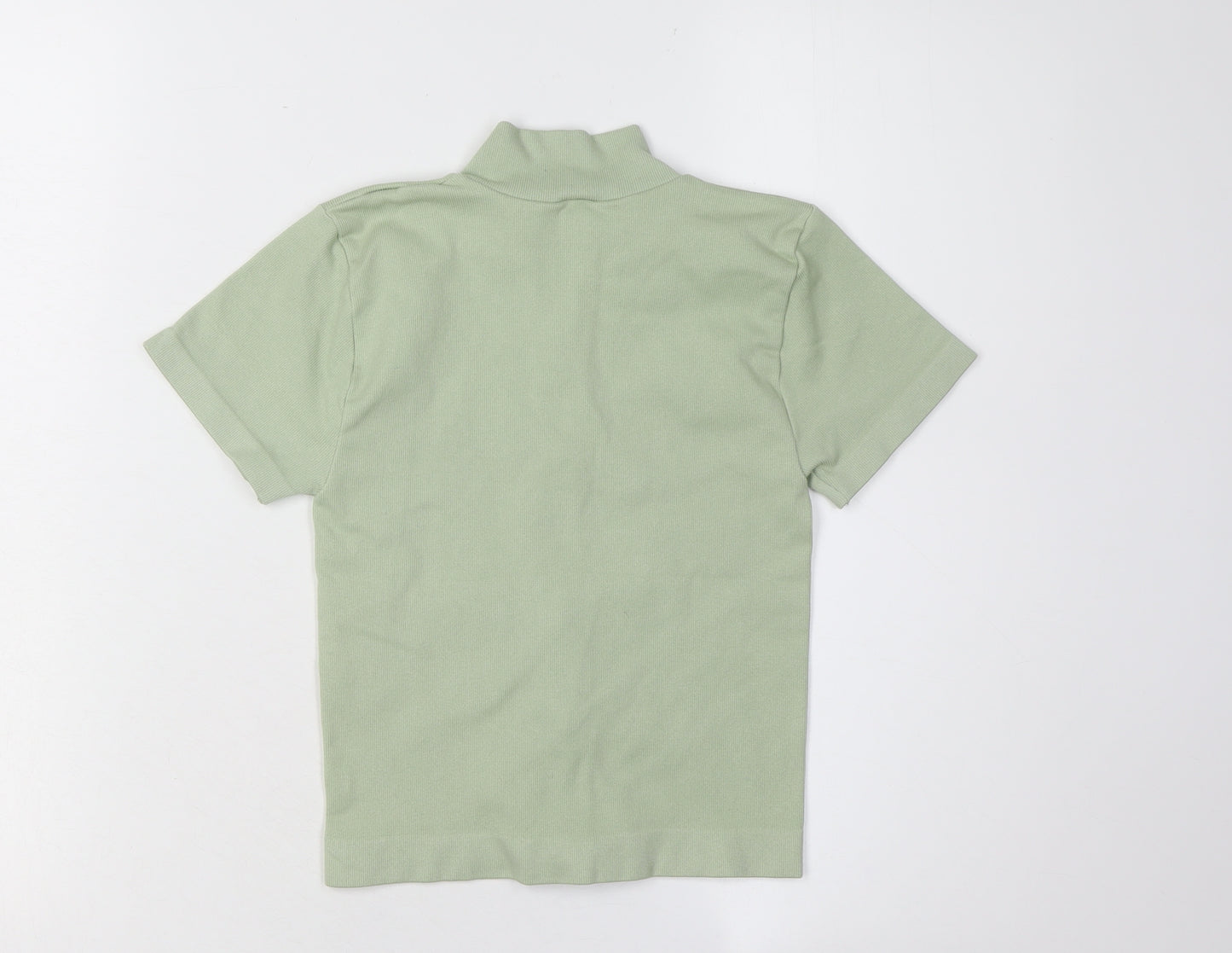 Urban Outfitters Women's Green Mock Neck Tee S