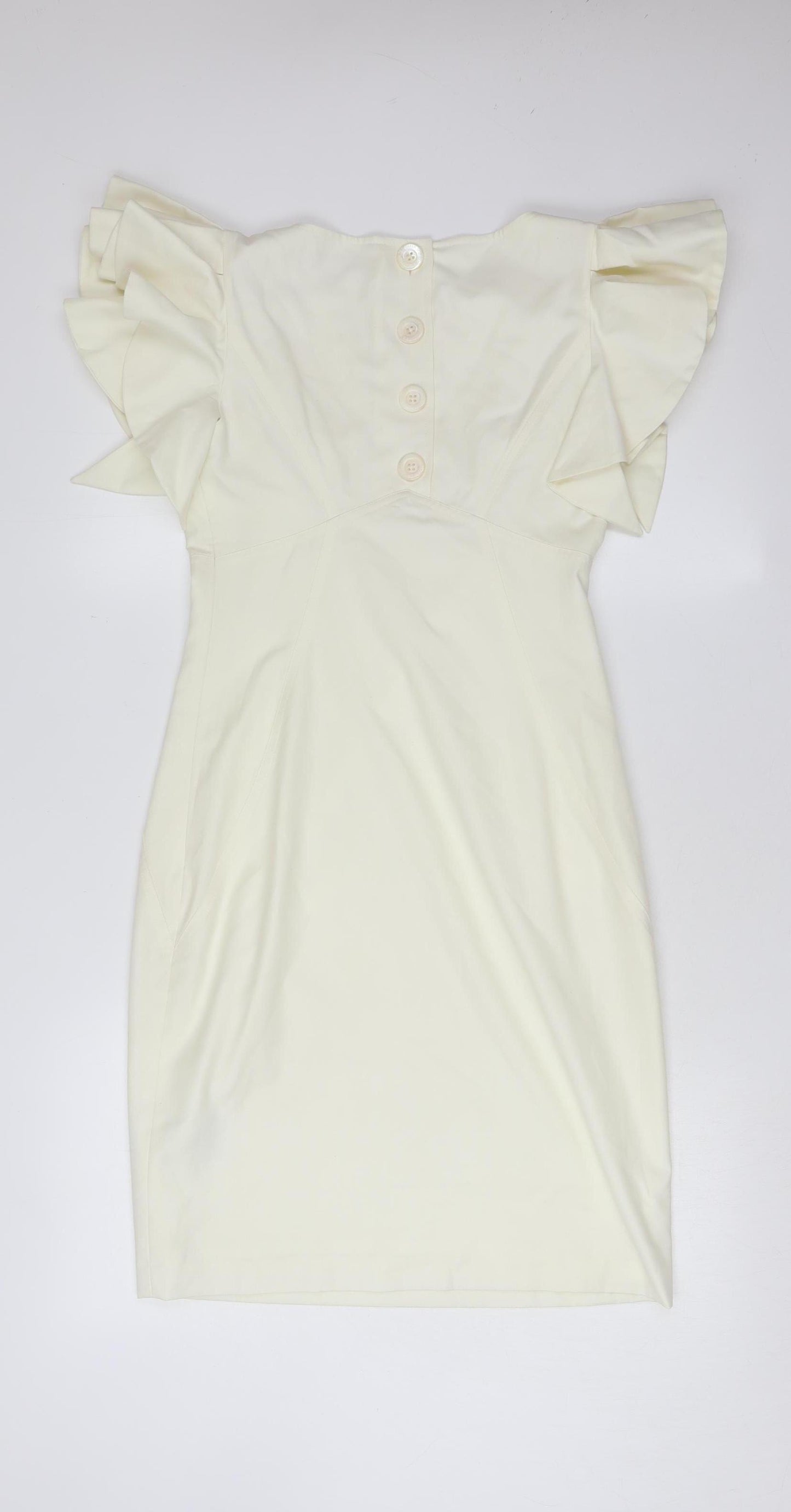 Ted Baker Women's Ivory Flutter Sleeve Shift Dress