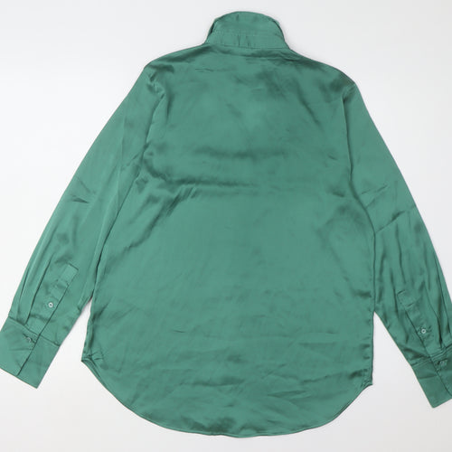 H&M Green Button-Up Shirt for Unisex Adults S
