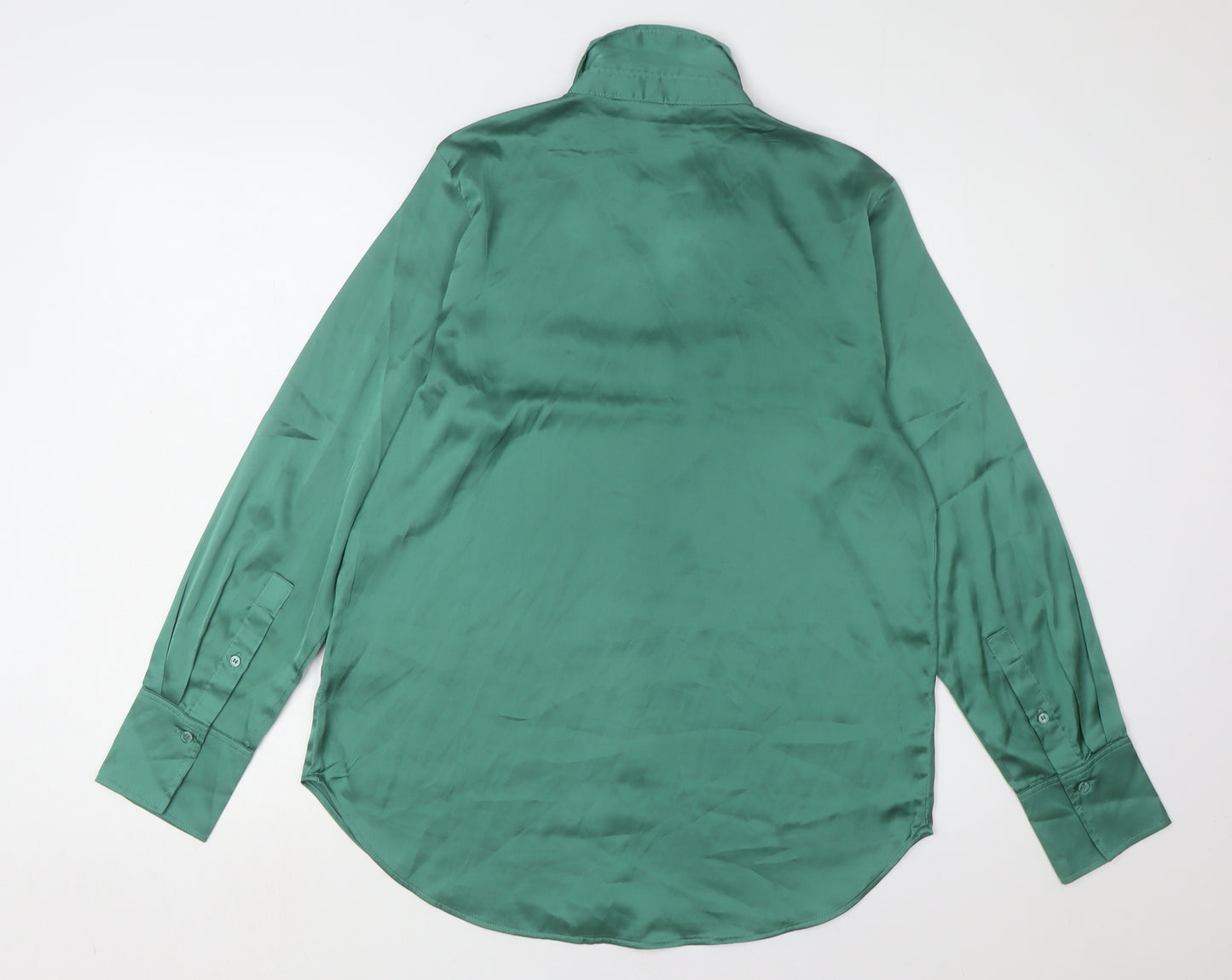 H&M Green Button-Up Shirt for Unisex Adults S