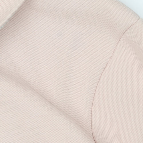 LAREDOUTE Women's Pink Collared Zip Sweatshirt Size 14