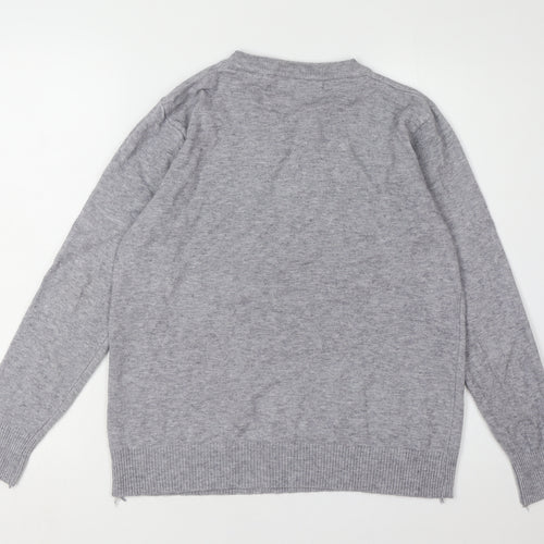 Moda impresion Women's Grey Pullover Jumper L