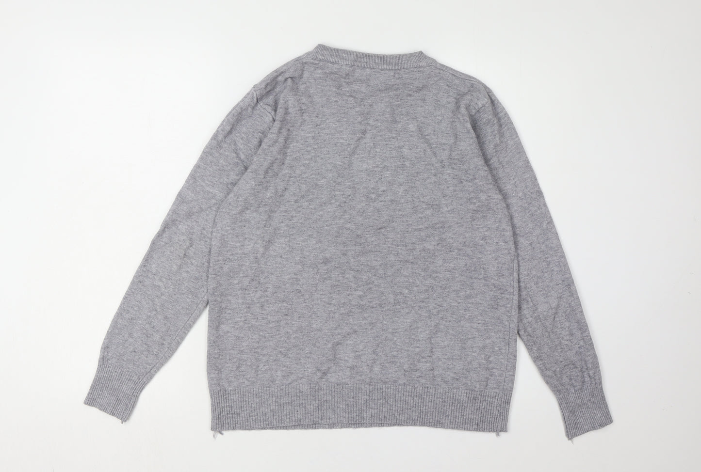 Moda impresion Women's Grey Pullover Jumper L