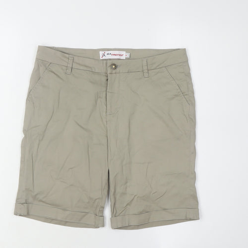 GATrendz Women's Beige Chino Shorts M Casual