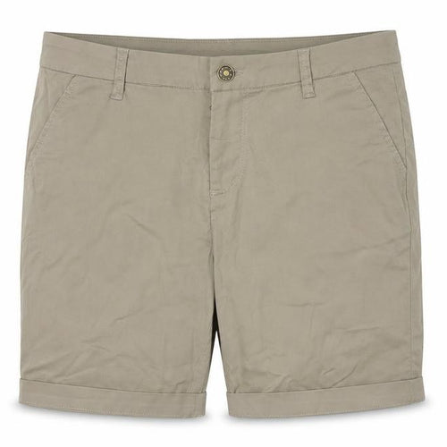 GATrendz Women's Beige Chino Shorts M Casual