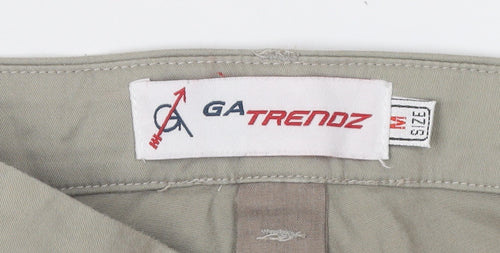 GATrendz Women's Beige Chino Shorts M Casual