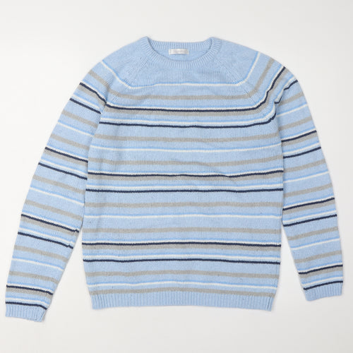 Berkertx Women’s Blue Striped Jumper Size 10-12