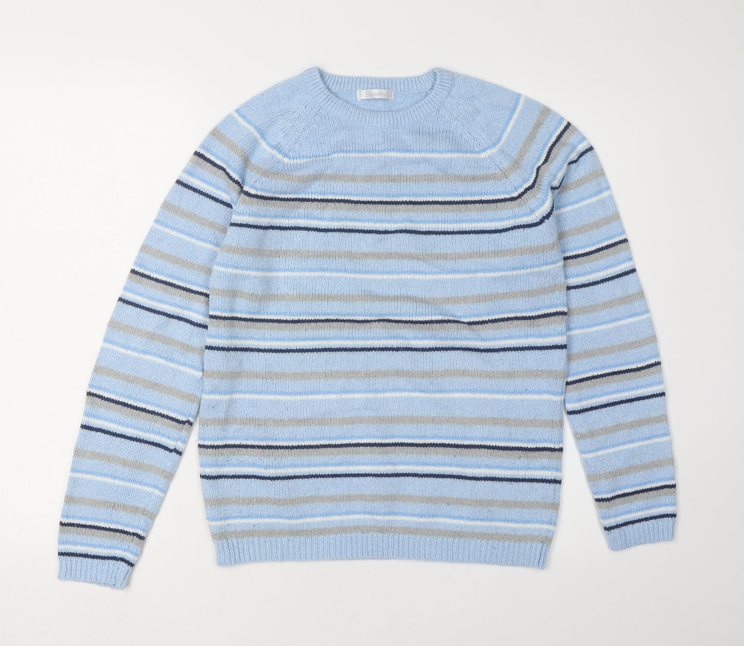 Berkertx Women’s Blue Striped Jumper Size 10-12