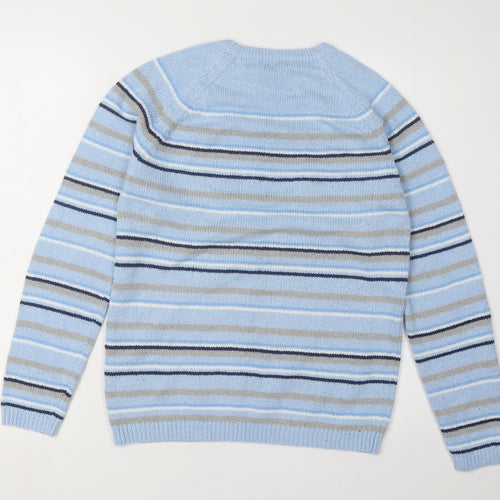 Berkertx Women’s Blue Striped Jumper Size 10-12