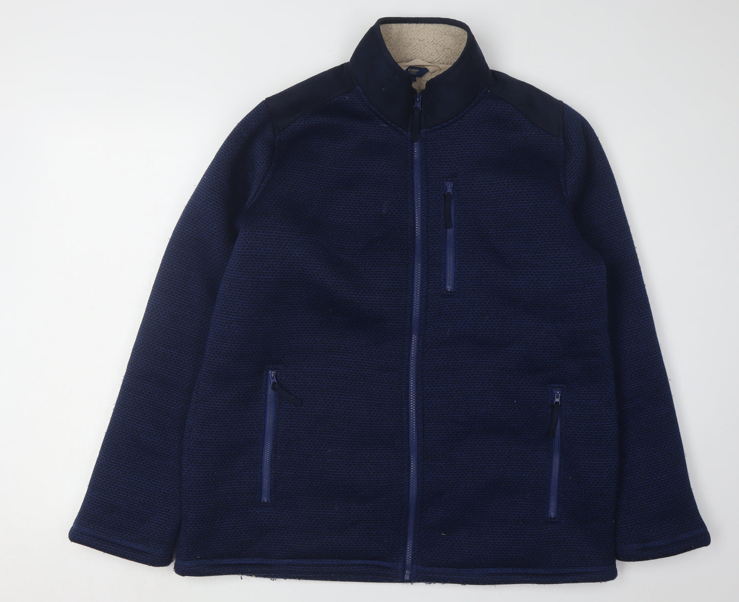 Cotton Traders Men's Blue L Zipped Casual Jacket