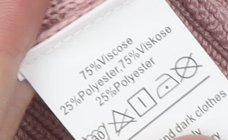 Grace Karin Women's Pink V-Neck Cardigan L