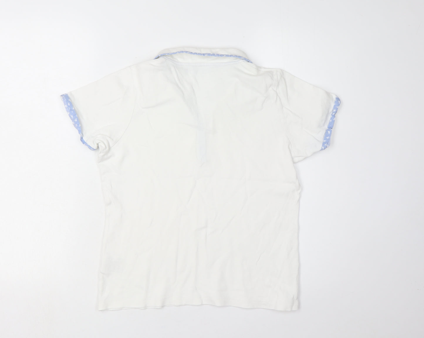 Isle Women's White Polo Shirt Size 10-12