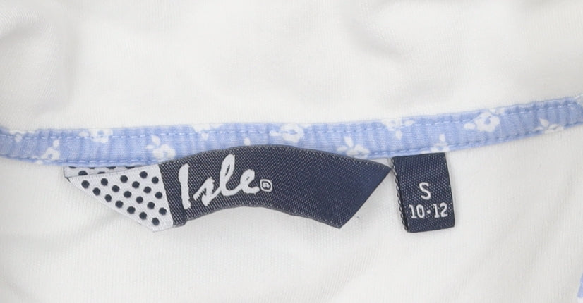 Isle Women's White Polo Shirt Size 10-12