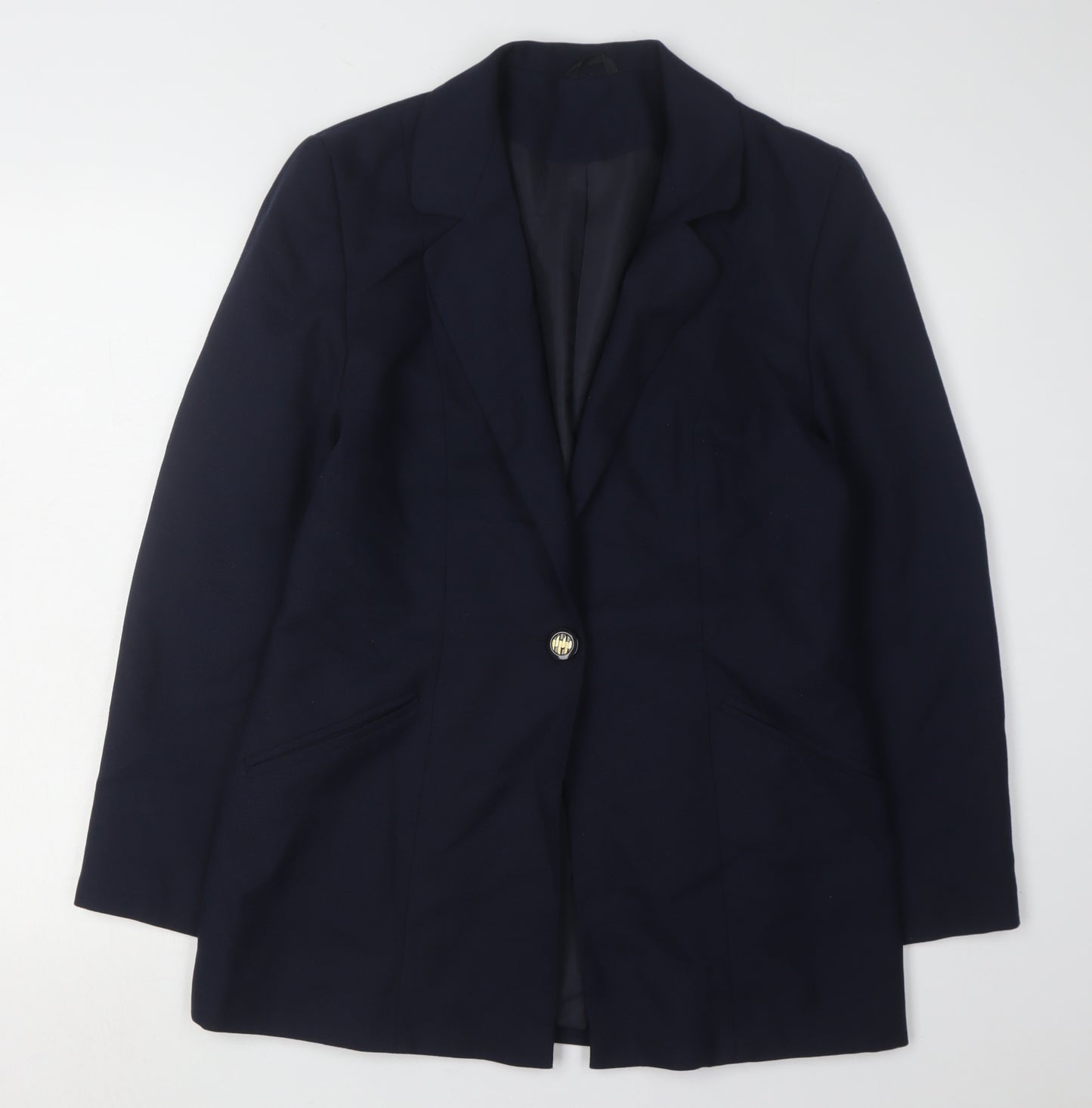 Berketex Women's Blue Blazer, Size 12, Single-Breasted