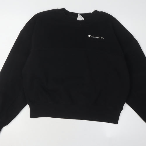 Champion Women's Black Pullover Sweatshirt L