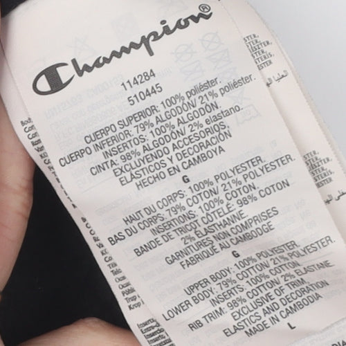 Champion Women's Black Pullover Sweatshirt L