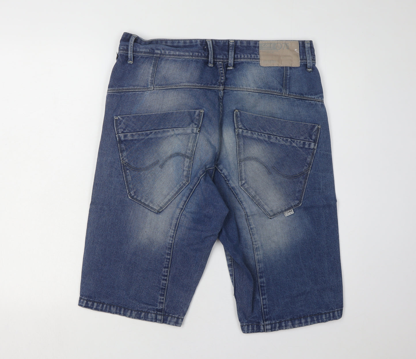 Jack & Jones Men's Blue Cargo Denim Shorts