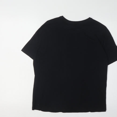 NBA Unisex Black Raptors T-Shirt, Size S, Short Sleeve