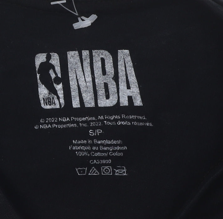 NBA Unisex Black Raptors T-Shirt, Size S, Short Sleeve