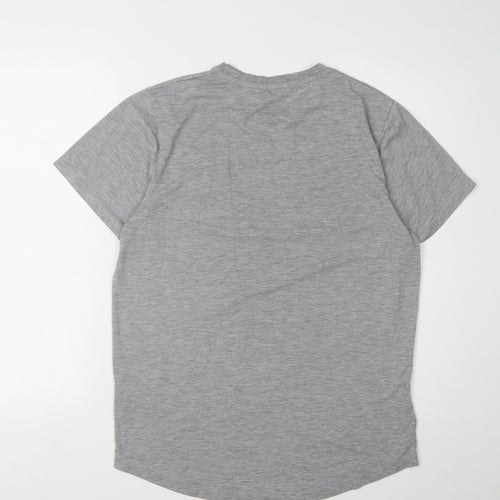 Nicce Men's Grey M Crew Neck Logo T-Shirt