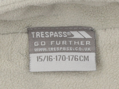 Trespass Boys Beige 1/2 Zip Fleece Sweatshirt L