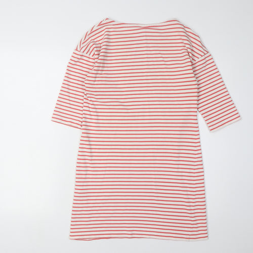 Lacoste L!VE Women's Red Stripe T-Shirt Dress M